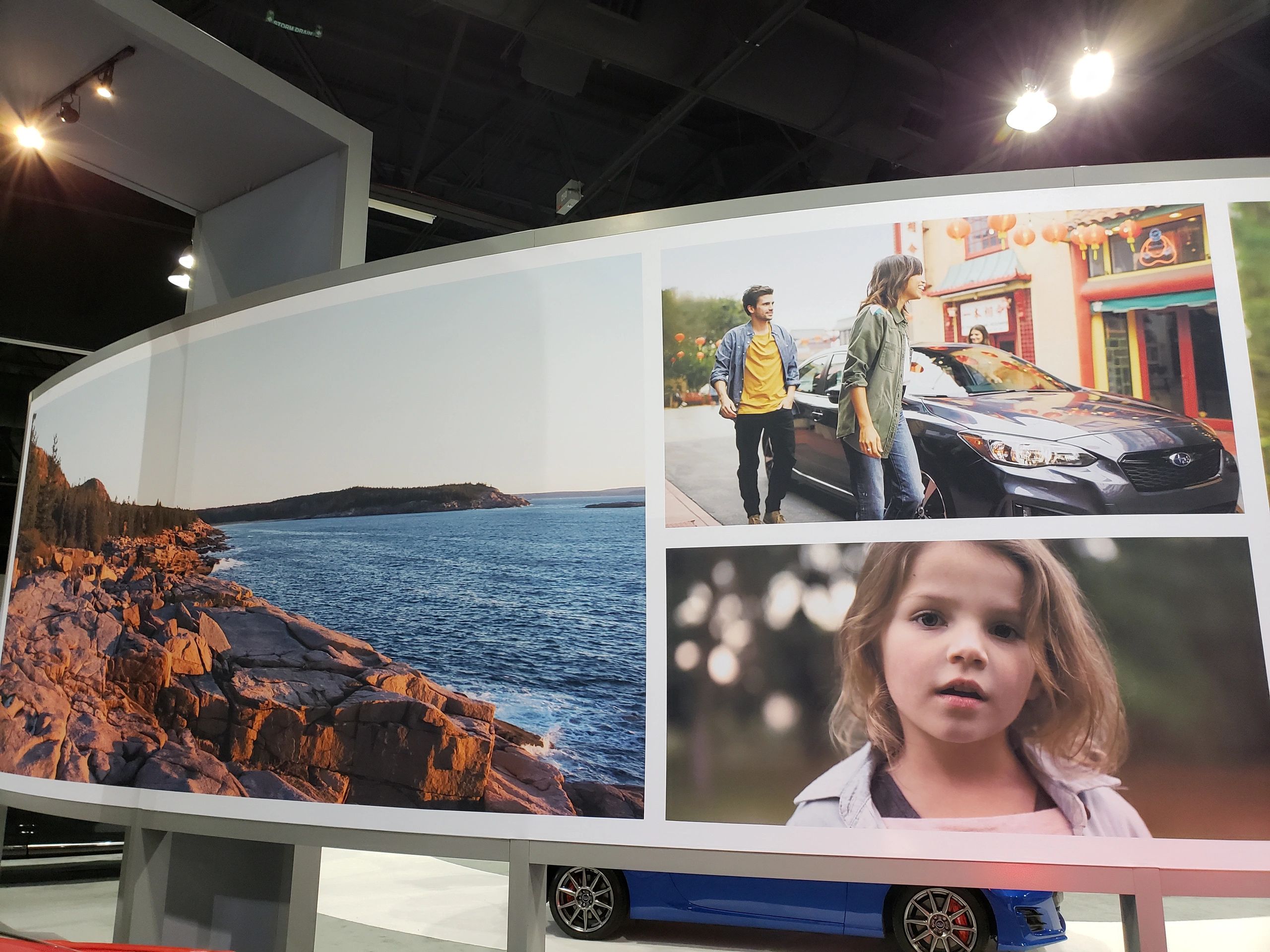 Large branded wall graphics installation